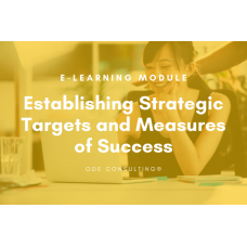 e-Learning module: Establishing Strategic Targets and Measures of Success